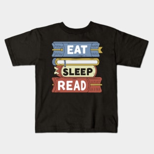 Eat Sleep Read. Funny Kids T-Shirt